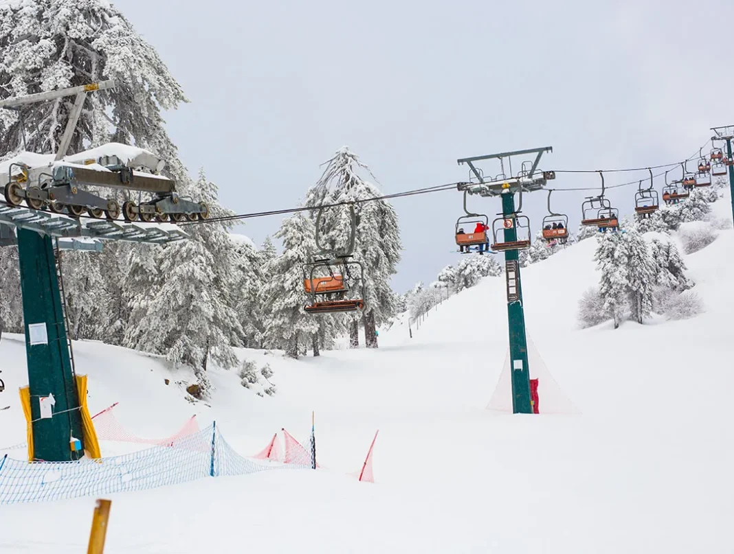 Troodos Mountains winter sports