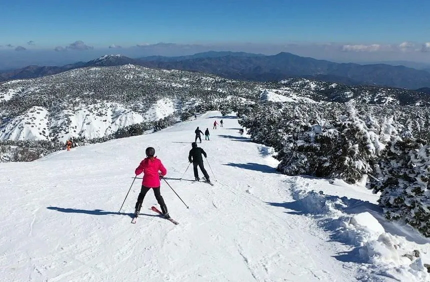 Troodos Mountains winter sports