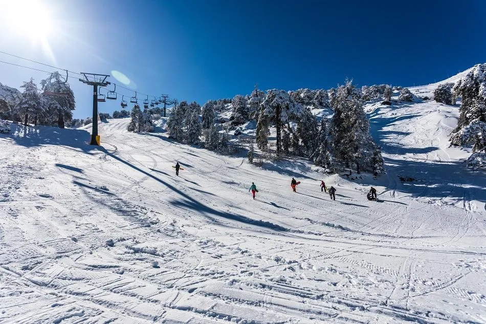 Troodos Mountains winter sports