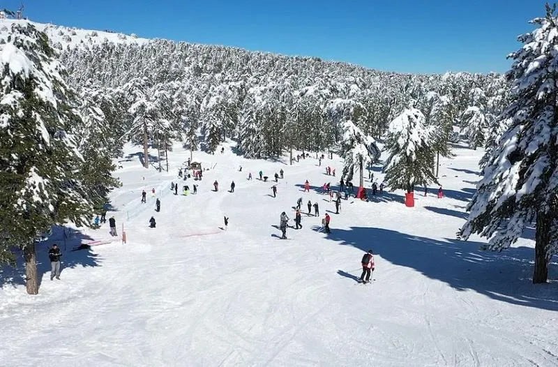 Troodos Mountains winter sports