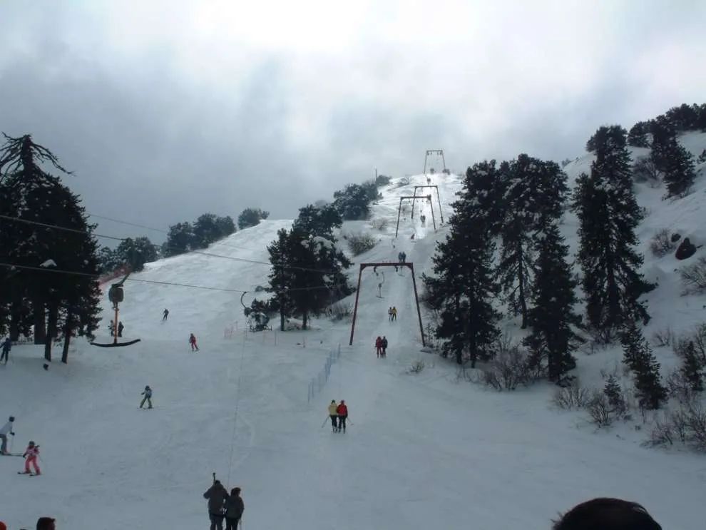 Troodos Mountains winter sports