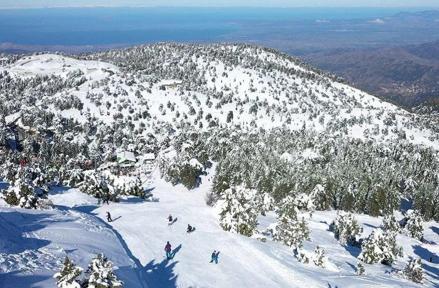 Troodos Mountains winter sports