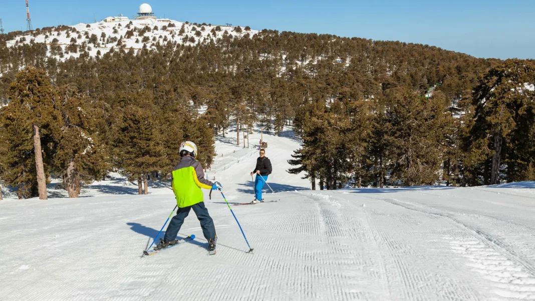 Troodos Mountains winter sports