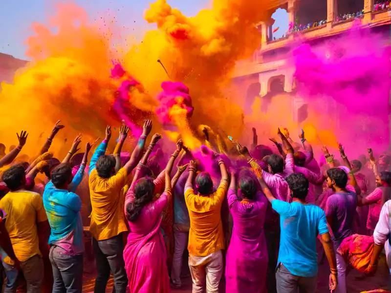 Holi festival India