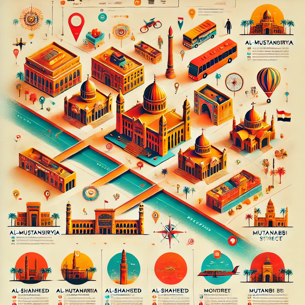 Here's the infographic showcasing the top 10 must-see attractions in Baghdad.